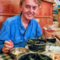 Enjoying our favourite moules frites